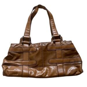 Axcess Liz Claiborne Should Bag Purse Biege Tan Boho Retro Y2K Vintage